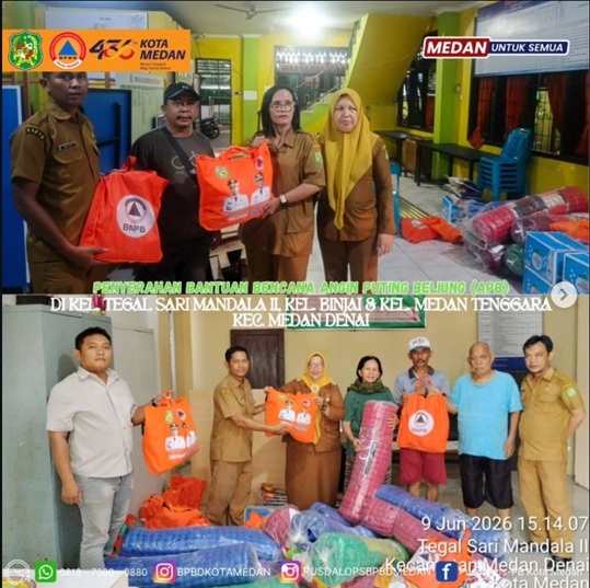 Pemberian Bantuan Bencana Angin Puting Beliung