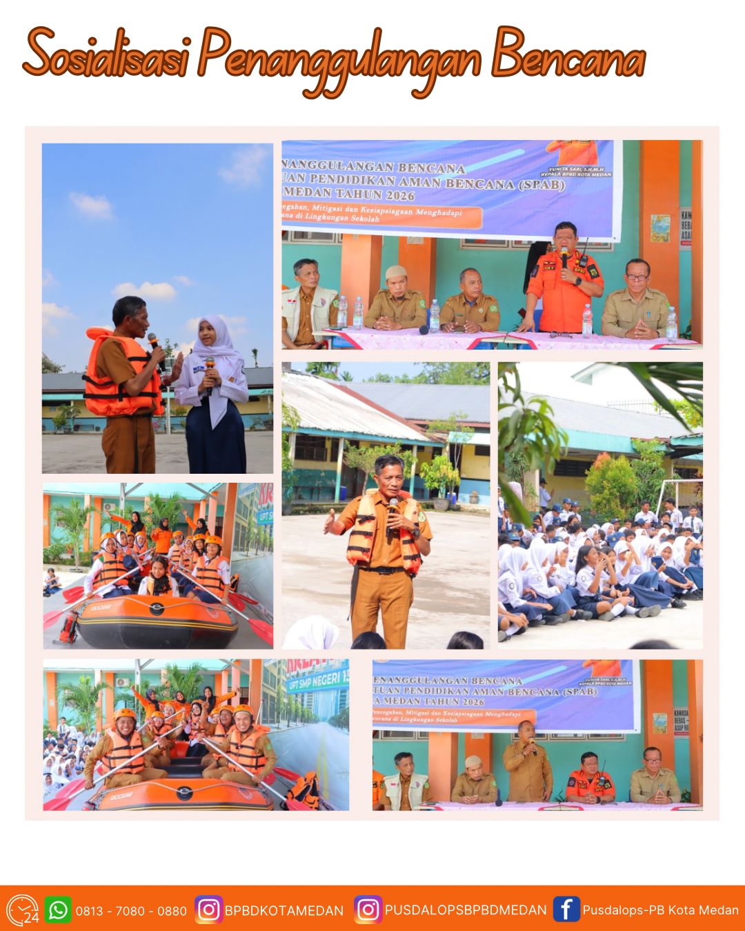 Sosialisasi dan Simulasi Penanggulangan Bencana Kepada Peserta Didik UPT. SMP Negeri 15 Medan